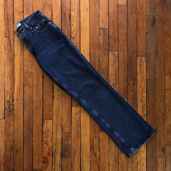 Vintage Y2K Harley Davidson Motorcycles Women's Dark‎ Blue Denim Boot Cut Jeans. - Picture 1 of 4